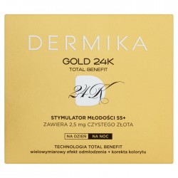 Dermika Gold 24k Total Benefit 50ml luksusowy krem 55+