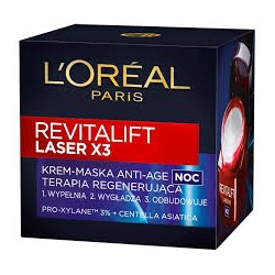 Loreal Revitalift Laser ×3 krem-maska na noc 50ml